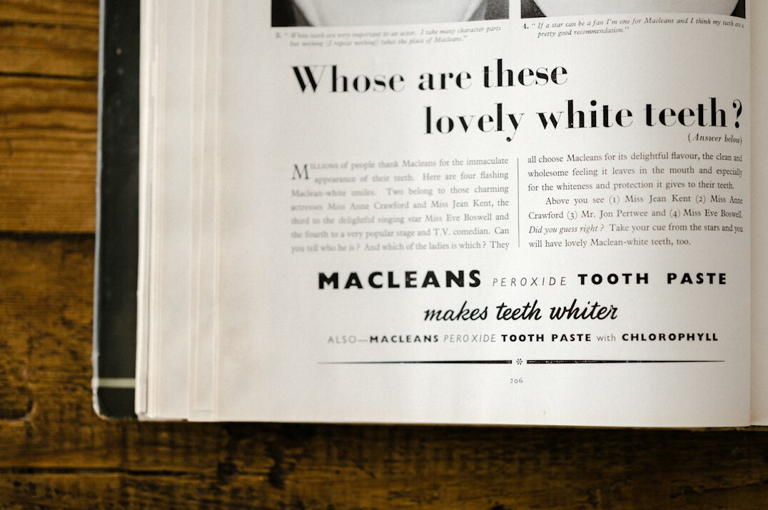 old magazine ad