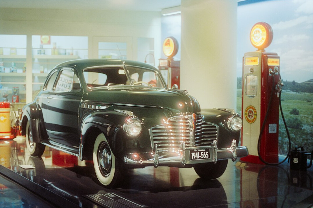 vintage car advertisement